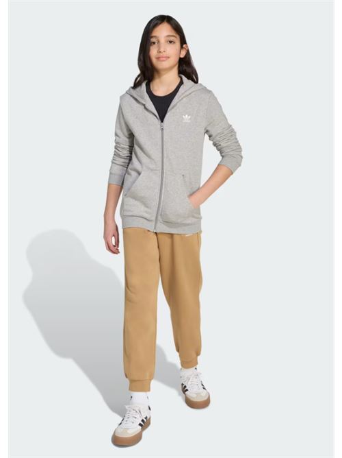 full zip hoodie ADIDAS ORIGINAL | JX2790MGREYH/WHITE